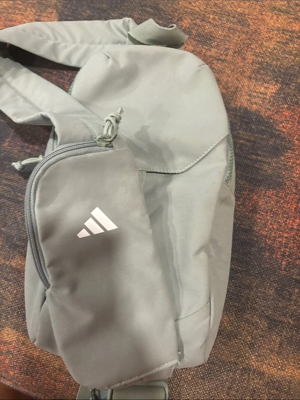 adidas Light Green Crossbody  Sling Belt Bag with Logo